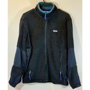 Vintage Patagonia Regulator Full Zip Up Blue Fleece Men’s Jacket Medium